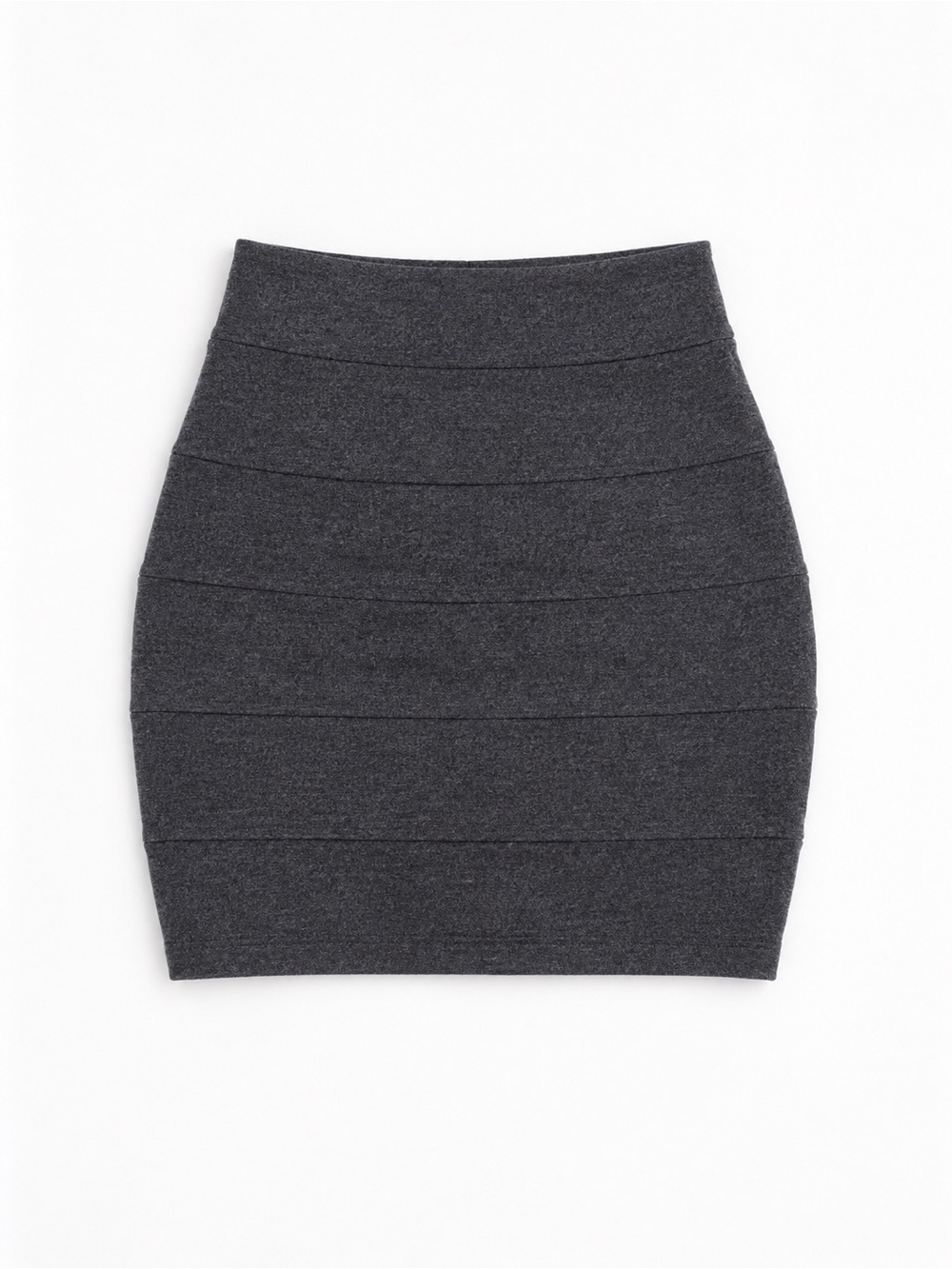 Solemio Charcoal Mini Skirt